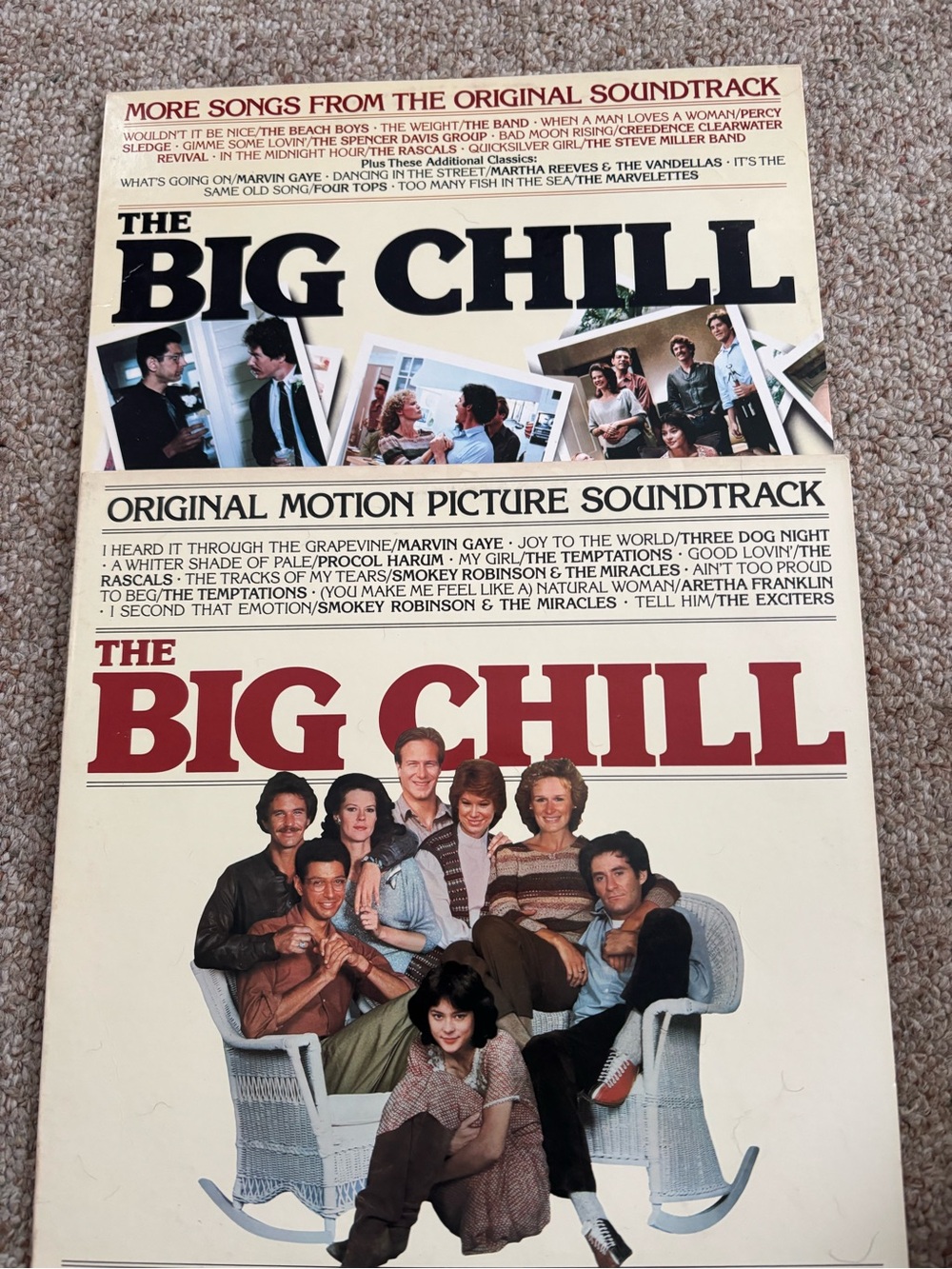 The Big Chill 1&2 Soundtracks Vinyl LP Lot